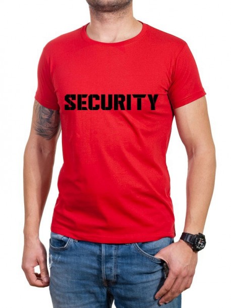 Tricou roșu - Security
