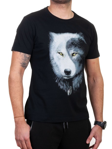 Tricou bărbătesc cu lup