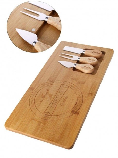 Tablă de brânză cu cutite