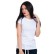 Tricou alb de femei cu mâneci scurte