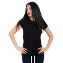 Tricou de dama negru cu mâneci scurte