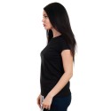 Tricou de dama negru cu mâneci scurte