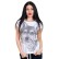Tricou alb de femei cu lup