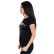 Tricou negru pentru femei cu mâneci scurte