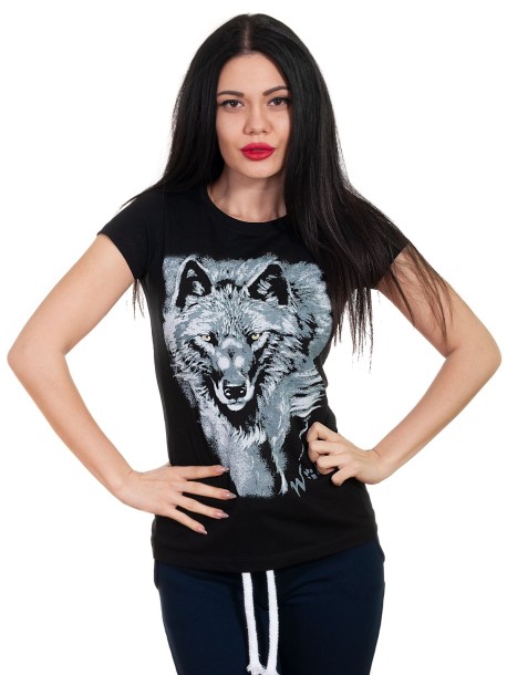 Tricou pentru femei cu lup