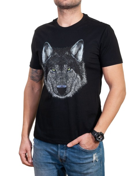 Tricou pentru bărbați cu lup