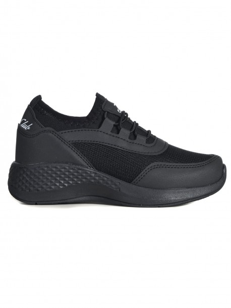 Adidași fără cravate - negru