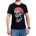 Tricou bărbătesc din bumbac cu craniu