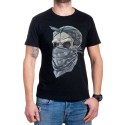 Tricou bărbătesc cu mânecă scurtă cu craniu