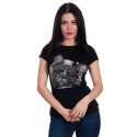 Tricou negru cu buldog francez