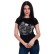 Tricou negru cu buldog francez