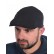 Basca bărbătească din denim - negru 1