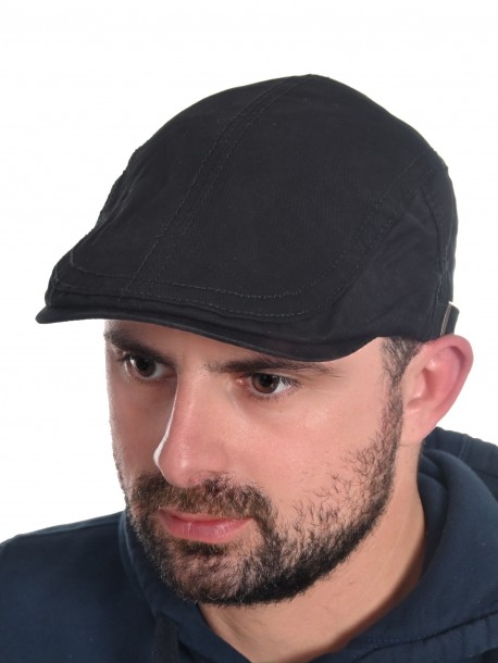 Basca bărbătească din denim - negru