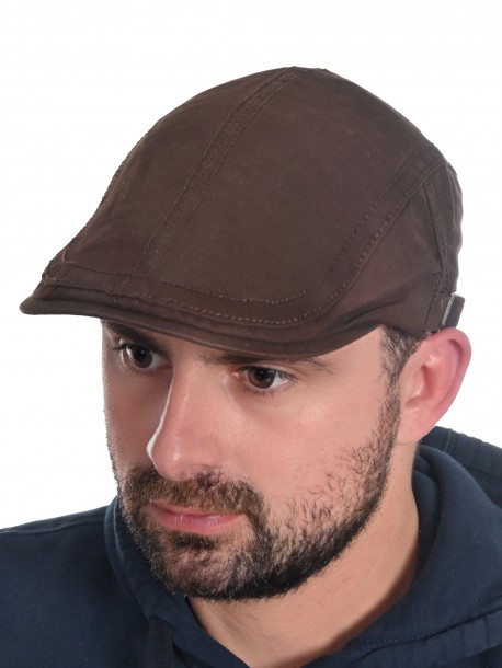 Basca bărbătească din denim - maro