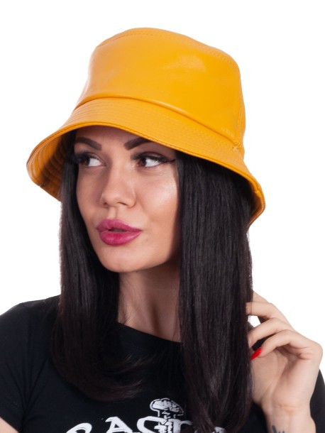 Pălărie pentru femei cu periferie - galbene