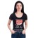 Tricou negru de dama cu decupat la spate