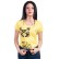 Tricou galben cu spatele spectaculos