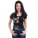 Tricou negru cu spatele spectaculos