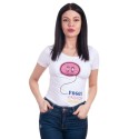 Tricou alb de dama Foggy