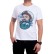 Tricou bărbătesc alb cu marinar