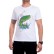 Tricou bărbătesc cu pește verde