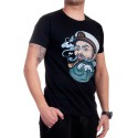 Tricou bărbătesc negru cu marinar