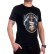 Tricou bărbătesc negru cu pește