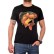 Tricou bărbătesc negru cu crap
