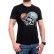 Tricou negru cu motocicletă