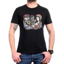 Tricou bărbătesc negru cu rockeri
