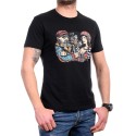 Tricou bărbătesc negru cu rockeri