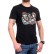 Tricou bărbătesc negru cu rockeri