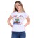 Tricou alb pentru femei Yoga