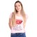Tricou roz cu decupat la spate