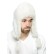 Unisex white din blana naturala