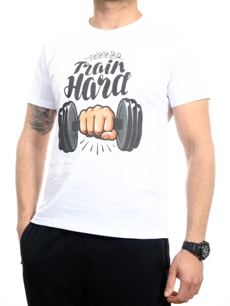 Tricou alb pentru antrenament