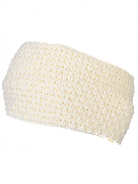 Bentita pentru cap, tricotata - crem