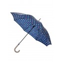 Umbrelă cu buline - albastru inchis