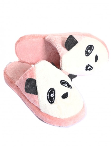Papuci de casa Panda - roz