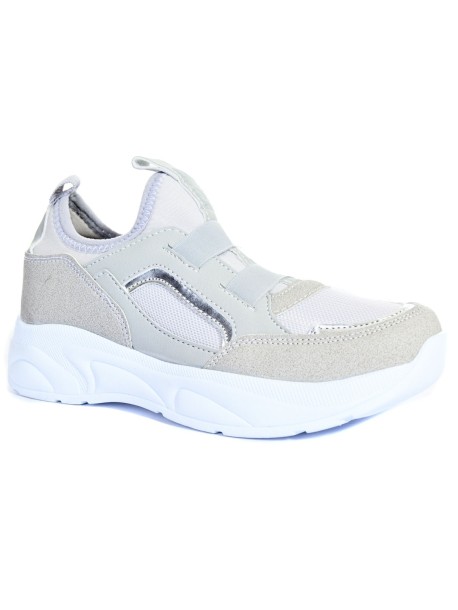 Adidași fără cravate în culoarea gri pentru femei