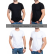 Tricou negru pentru barbati si tricou alb pentru barbati - Set 1