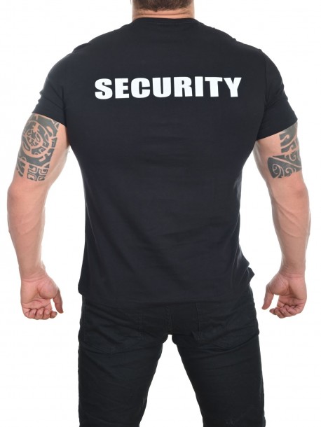 Tricou cu inscriptie pe spate Security