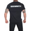 Tricou cu inscriptie pe spate Security
