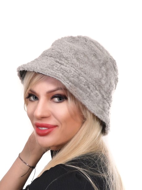 Palarie bucket in gri deschis