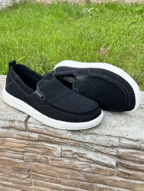 Espadrile pentru barbati confortabile - negre SU1786-1