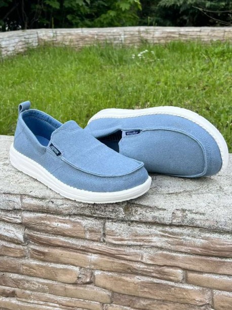 Espadrile pentru barbati confortabile - albastru deschis SU1786-5