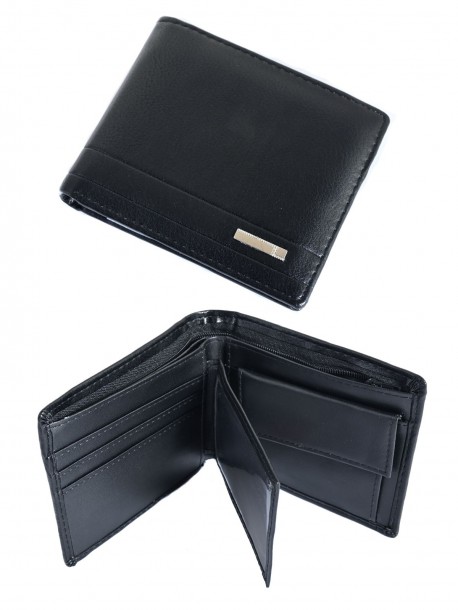Portofel pentru barbati - culoare neagra - model QD2132