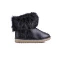 Botine negre cu blanita