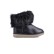 Botine negre cu blanita