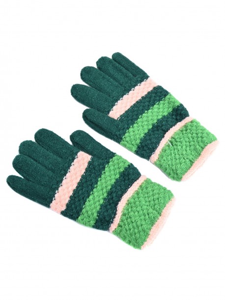 Mănuși tricotate pentru damă - verde